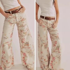We The Free Eden Printed High Flare Jeans